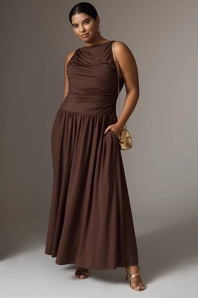 NIA Clea Sleeveless Drop-Waist Maxi Dress