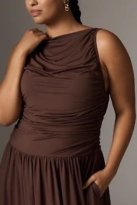 NIA Clea Sleeveless Drop-Waist Maxi Dress