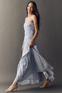 NIA Rocio Strapless Dop-Waist Maxi Dress