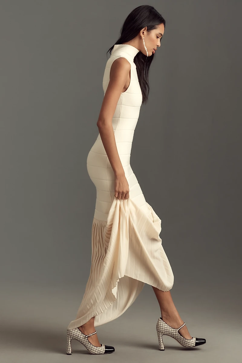 BLITHE Fitted Twofer Sweater Maxi Dress