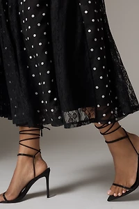 Arose Studio Brienne Square-Neck Midi Dress