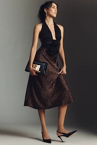 Arose Studio Kessara Halter Midi Dress