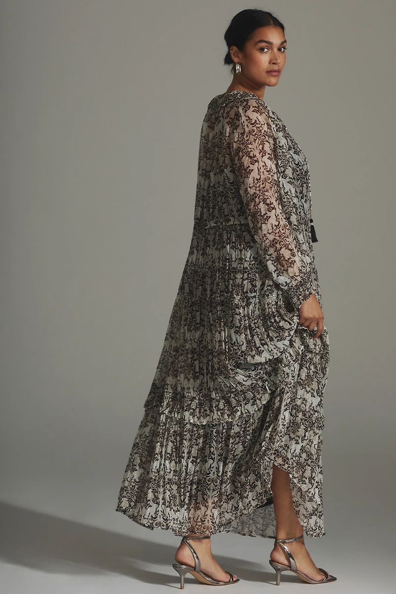 Marais Printed Chiffon Maxi Dress