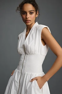 The Tommie Zip-Front Midi Dress