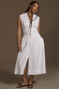 The Tommie Zip-Front Midi Dress