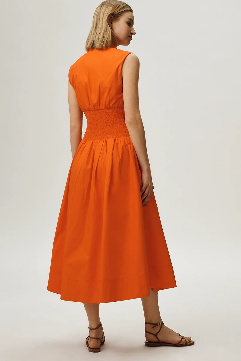 The Tommie Zip-Front Midi Dress