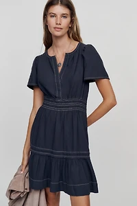 By Anthropologie Somerset 100% Cotton Denim Mini Dress