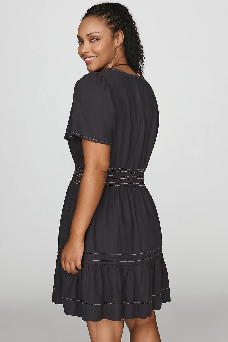 By Anthropologie Somerset 100% Cotton Denim Mini Dress