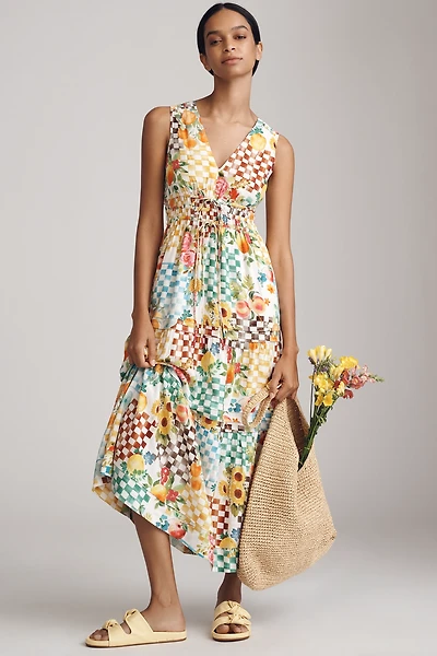 The Somerset Linen Sleeveless Maxi Dress