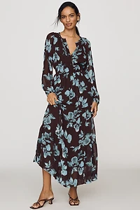 Somerset Maxi Dress: Long-Sleeve Chiffon Edition