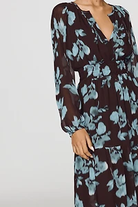 Somerset Maxi Dress: Long-Sleeve Chiffon Edition