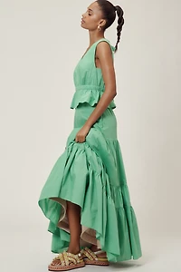 Hope for Flowers by Tracy Reese Peplum Tiered Maxi Dress