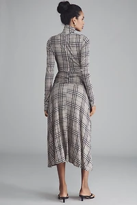 Hope for Flowers by Tracy Reese Plaid Jersey Wrap Dress