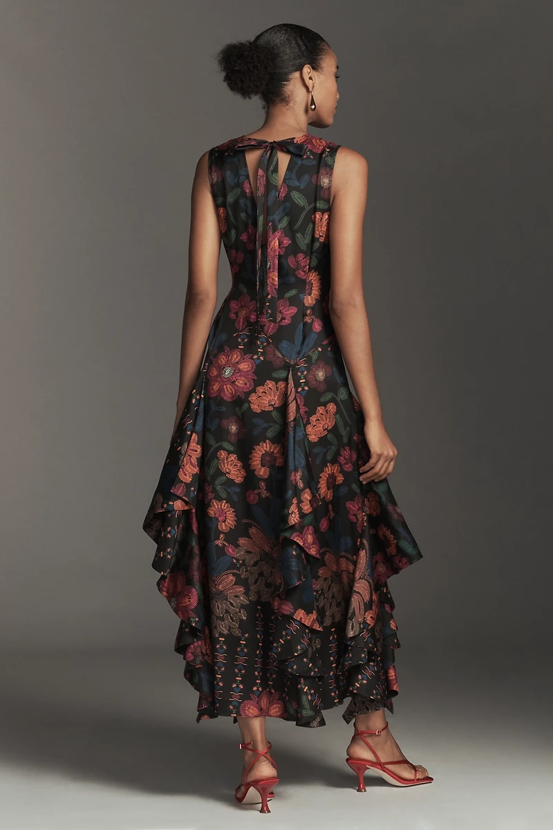 Hope for Flowers by Tracy Reese Ruffle A-Line Maxi Dress