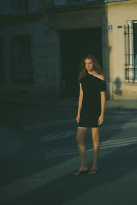 By Anthropologie Ribbed Knit Mini Dress