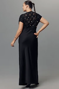 Never Fully Dressed Elodie Plus Crochet Maxi Dress
