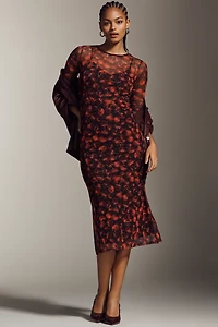 Never Fully Dressed Cherry Mesh Maxi Dress