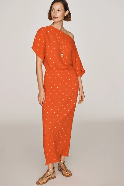 Never Fully Dressed Tilly Off-Shoulder Maxi Dress