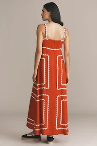 La Maise Studio Amelia Square Neck Maxi Dress