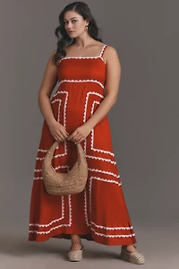 La Maise Studio Amelia Square Neck Maxi Dress