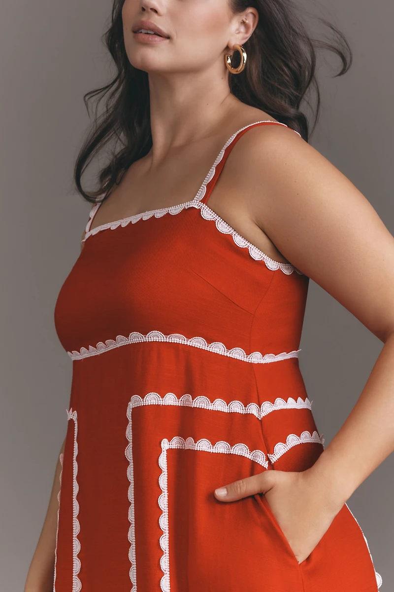 La Maise Studio Amelia Square Neck Maxi Dress