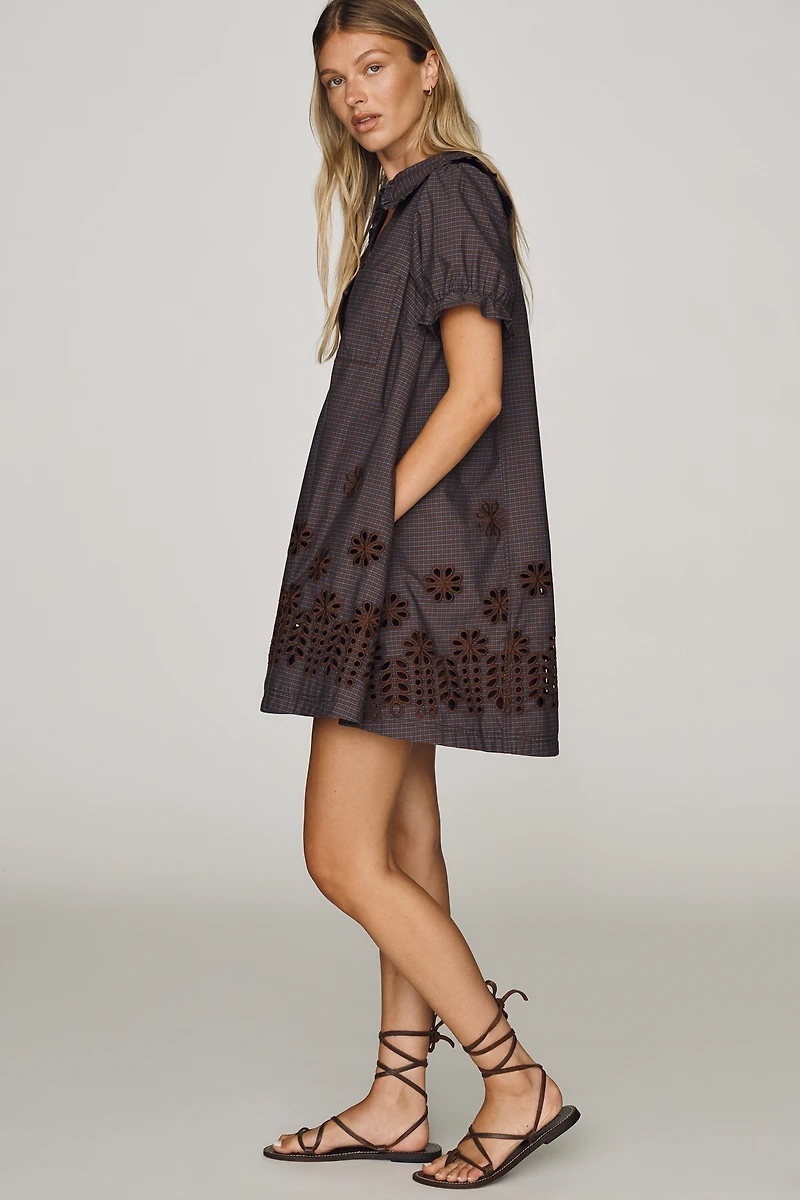Pilcro 100% Cotton Keira Deco Mini Dress