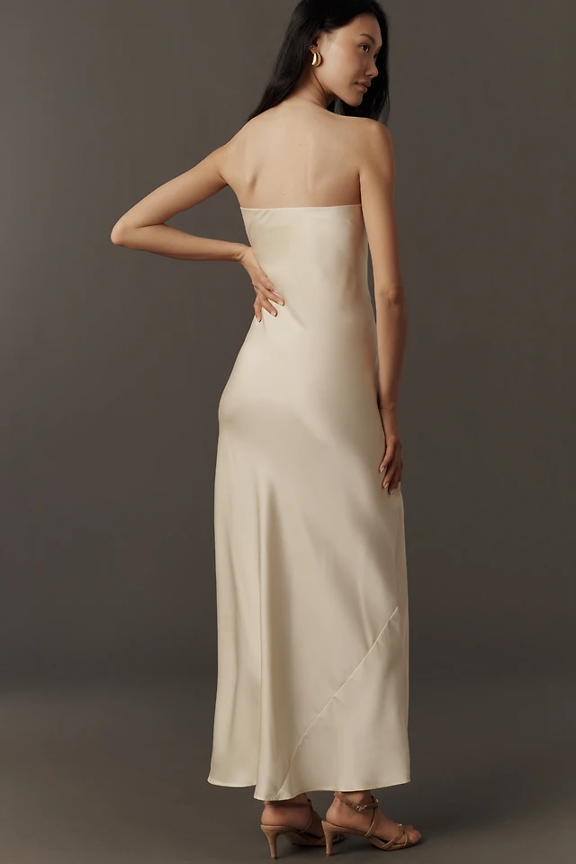 grey maxi dress bridal Sadira Grey Stretch Maxi Wedding Guest Dress