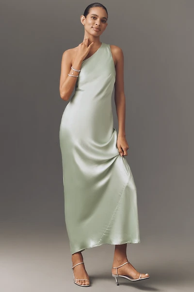 By Anthropologie One-Shoulder Slim Maxi Dress
