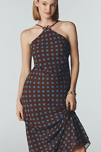 By Anthropologie Halter Hardware Maxi Dress