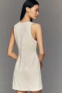 By Anthropologie Buckled Sleeveless Shift Dress