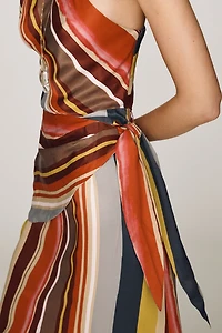 By Anthropologie Scarf Midi Slip Dress