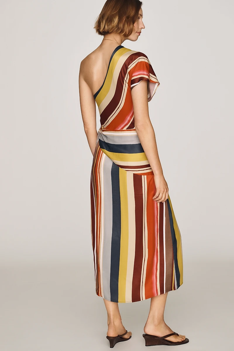 By Anthropologie Scarf Midi Slip Dress