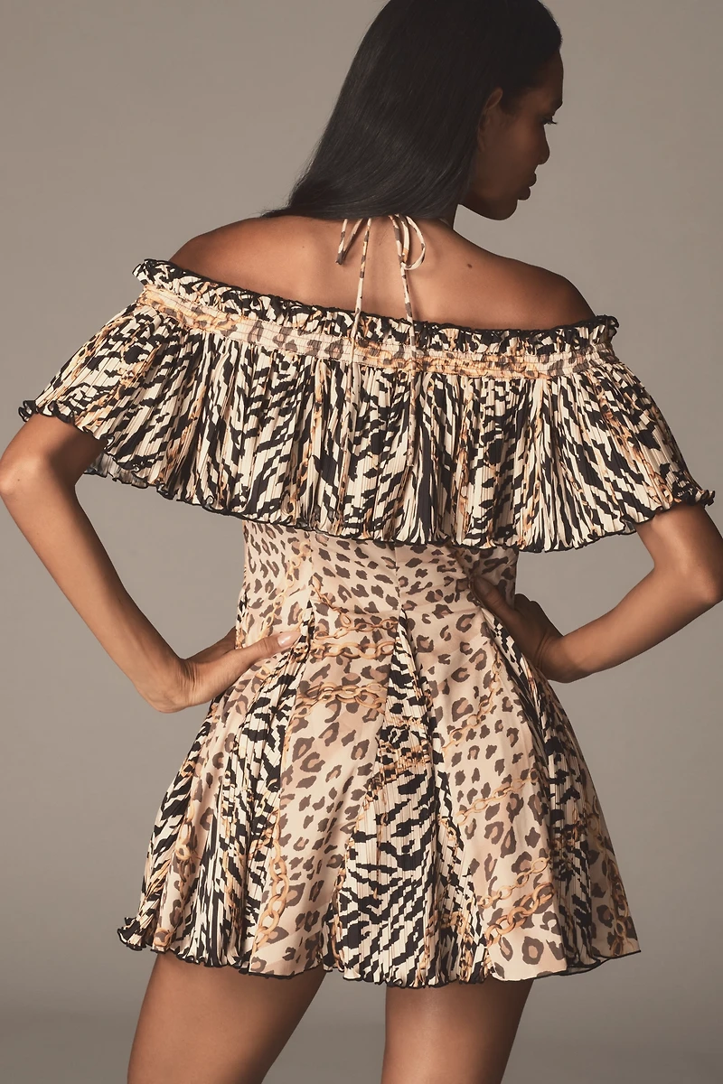 Ronny Kobo Esmi Off-The-Shoulder Mini Dress