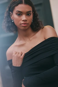 Allina Liu Kai Off-Shoulder Bubble Mini Dress