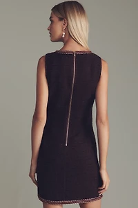 Walter Baker Evie Sleeveless V-Neck Tweed Mini Dress