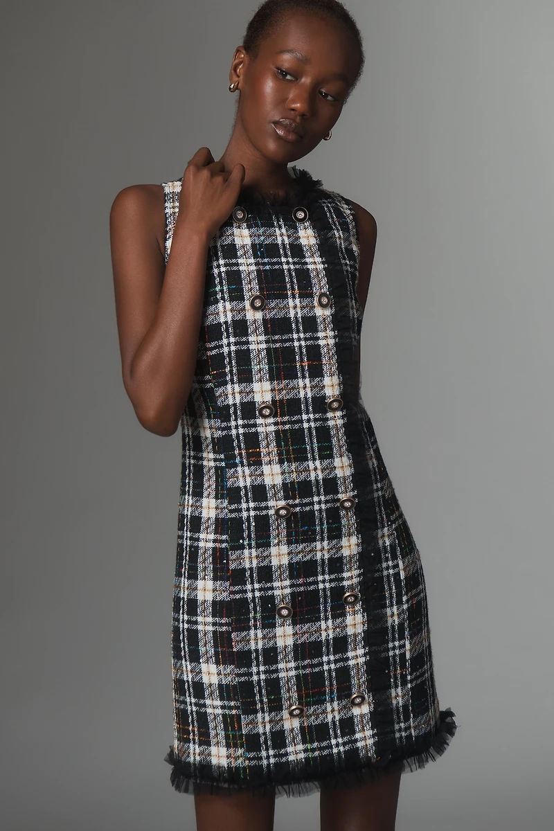 Walter Baker Sleeveless Plaid Mini Dress