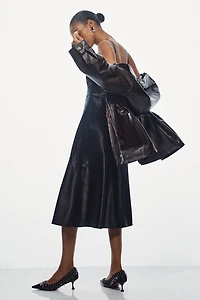 Walter Baker Bristol Sleeveless Satin Slip Midi Dress