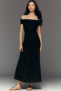 Walter Baker Soraya Off-Shoulder Drop-Waist Dress