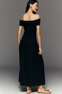 Walter Baker Soraya Off-Shoulder Drop-Waist Dress