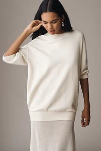 SER.O.YA Awen Twofer Sheer Sweater Dress