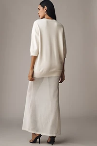 SER.O.YA Awen Twofer Sheer Sweater Dress