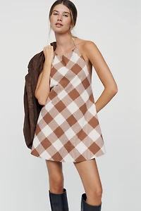 SER.O.YA Whit Halter-Neck Mini Dress