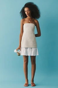MON RENN Delmar Strapless Shift Mini Dress