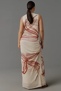 SOVERE Lore Off-Shoulder Slip Maxi Dress