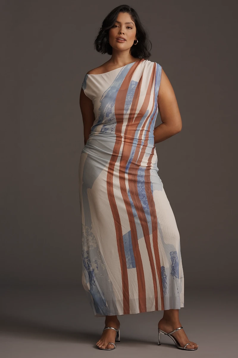SOVERE Hunter Plus Off-The-Shoulder Maxi Dress