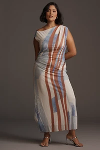 SOVERE Hunter Plus Off-The-Shoulder Maxi Dress