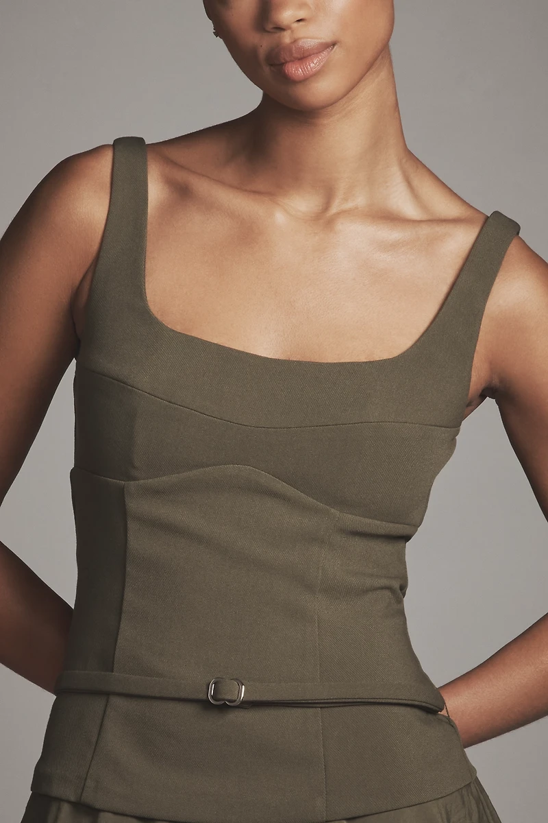SOVERE Demi Sleeveless Scoop-Neck Mini Dress