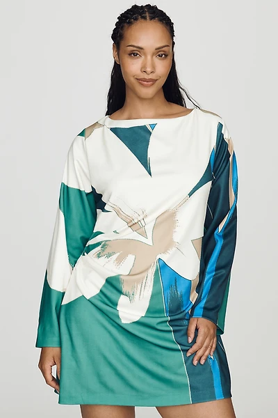 MON RENN  Long Sleeve Mini Dress