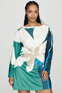 MON RENN  Long Sleeve Mini Dress