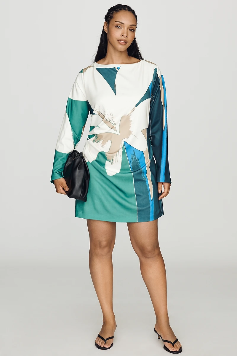 MON RENN  Long Sleeve Mini Dress